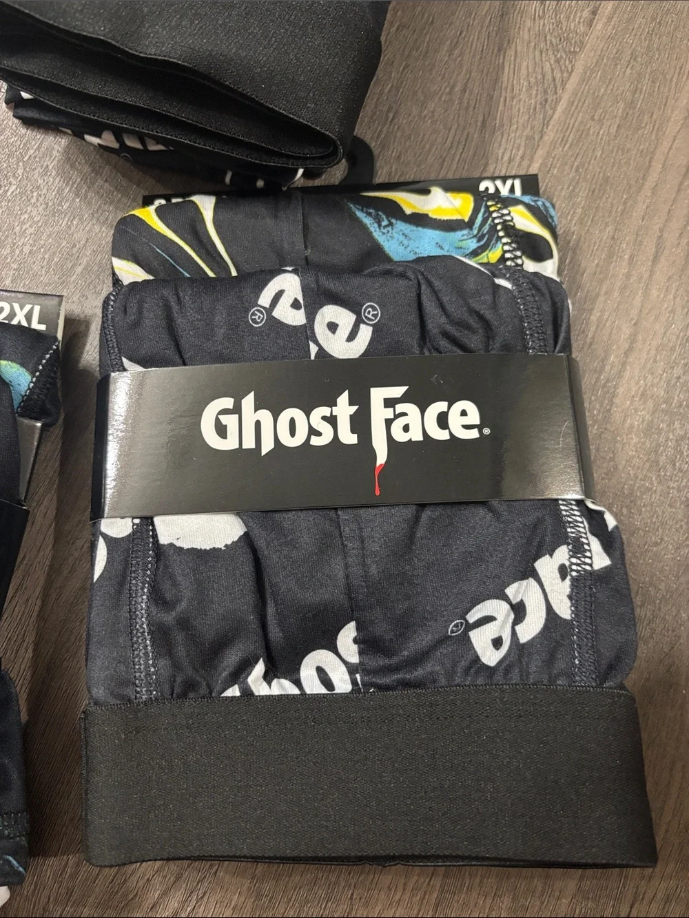 Ghost Face Men's Boxer Briefs! Size 2XL! NWT. 3 PACKS of TWO!